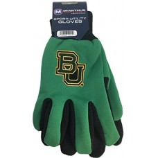NCAA Baylor Bears Two Tone Rubber Grip Palm Multi Purpose Gloves   